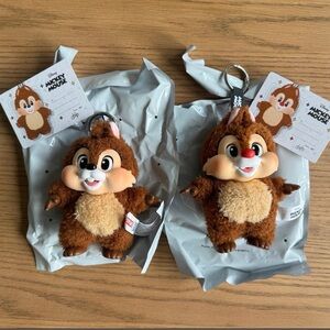 POP MART Mickey Family Figures Cute Together Keychain Series - Chip & Dale